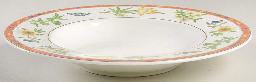 Celine Fleurs (Heinrich) Large Rim Soup Bowl by Villeroy & Boch-1