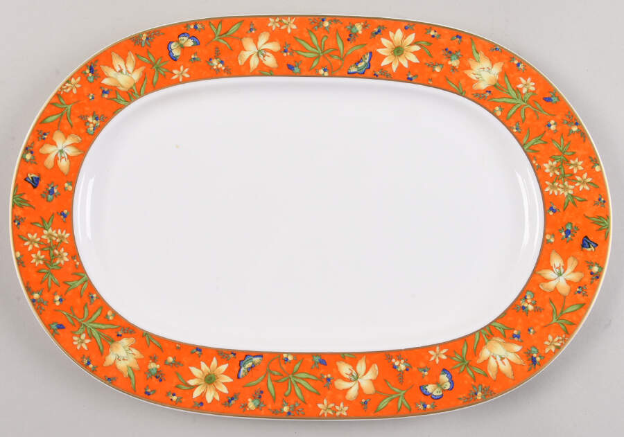 Celine Orange 13" Oval Serving Platter by Villeroy & Boch-1