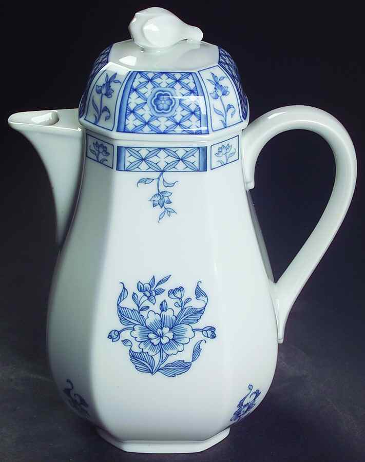 China Blue Coffee Pot & Lid by Villeroy & Boch-1