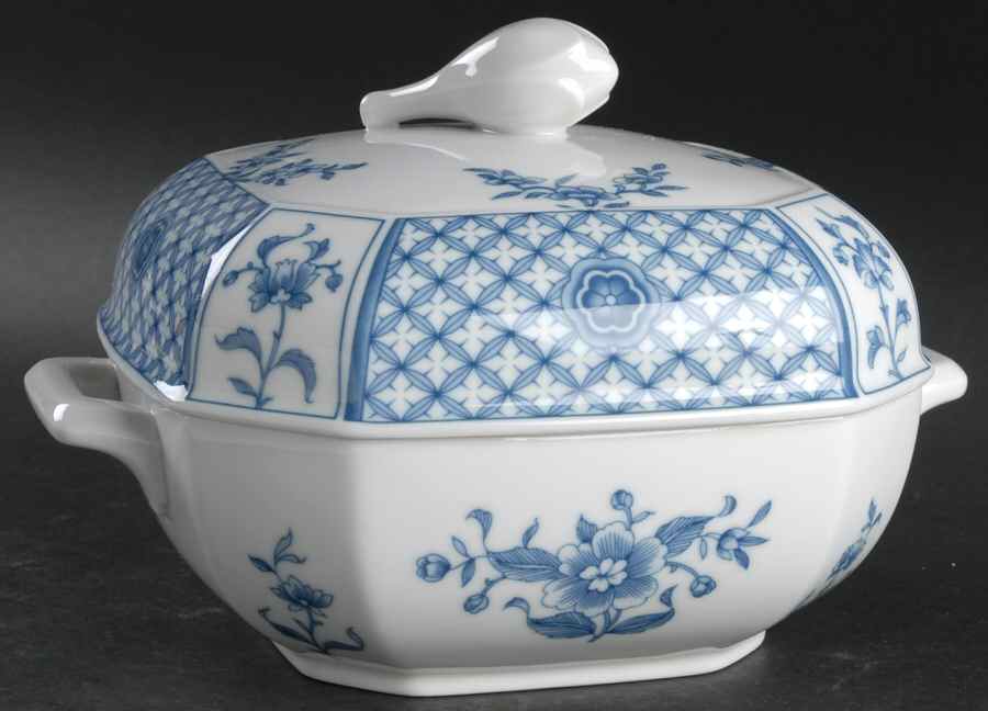 China Blue Square Covered Vegetable by Villeroy & Boch-1