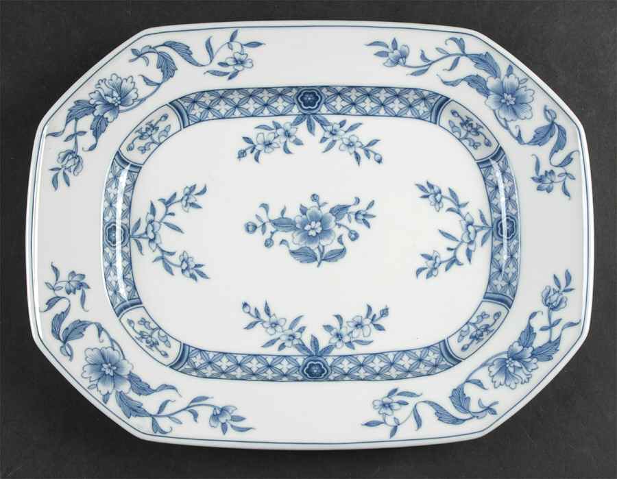 China Blue 12" Oval Serving Platter by Villeroy & Boch-1