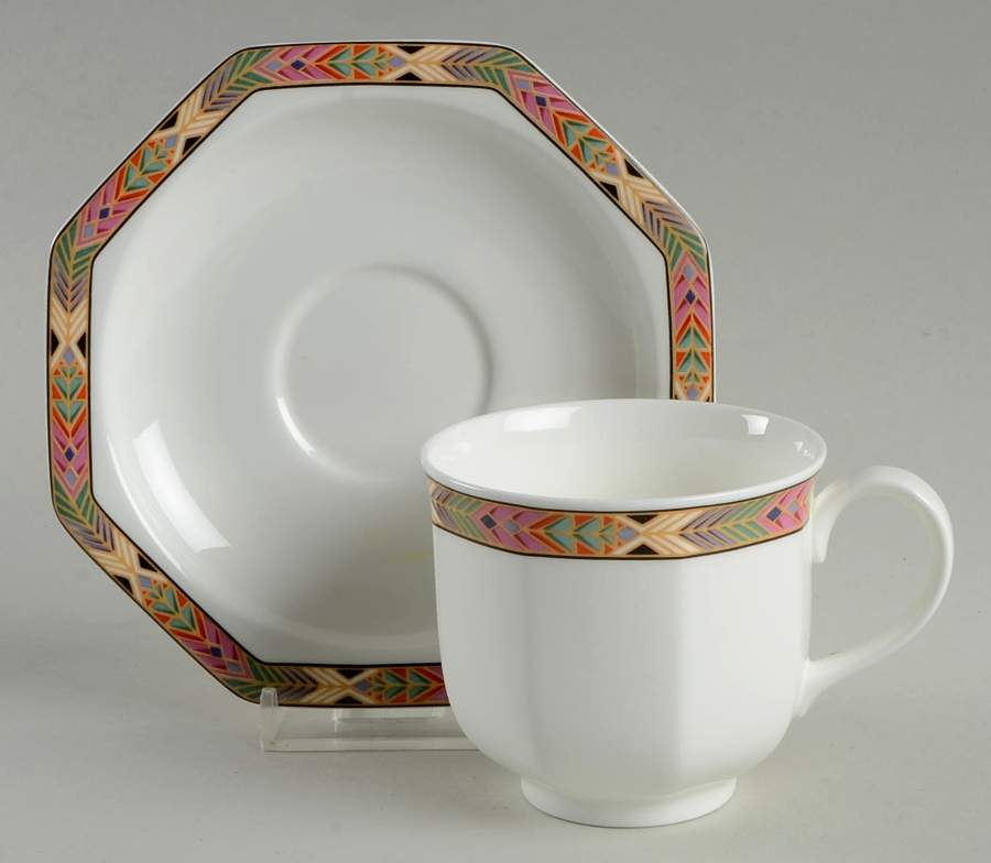 Cheyenne Footed Cup & Saucer Set by Villeroy & Boch-1