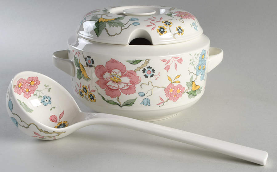 Chintz Tureen & Lid w/Ladle by Villeroy & Boch-1