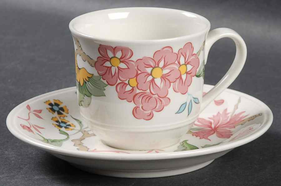 Chintz Flat Demitasse Cup & Saucer Set by Villeroy & Boch-1
