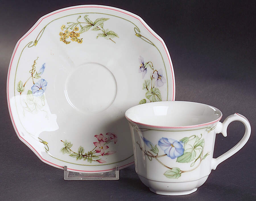 Clarissa Flat Cup & Saucer Set by Villeroy & Boch-1