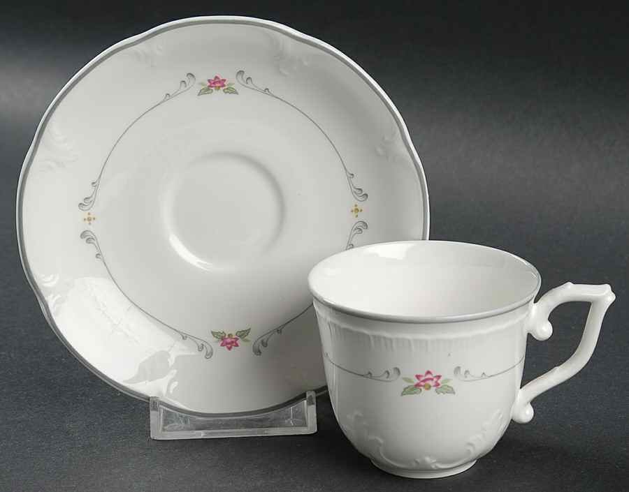 Collier Flat Demitasse Cup & Saucer Set by Villeroy & Boch-1