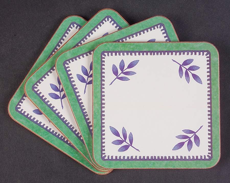 Cordoba  (4 Pc) Cork Back Square Coaster Set by Villeroy & Boch-1