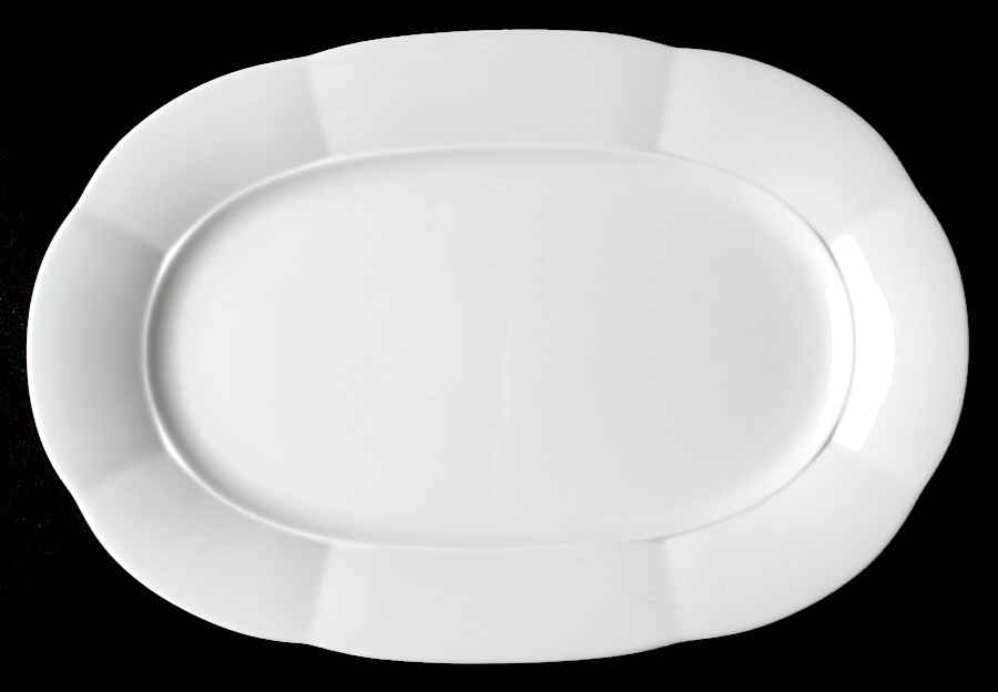 Damasco White 12" Oval Serving Platter by Villeroy & Boch-1