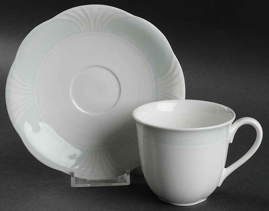 Delta Flat Cup & Saucer Set by Villeroy & Boch-1