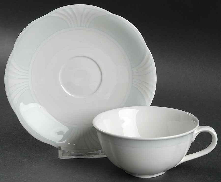Delta Flat Cup & Saucer Set by Villeroy & Boch-1