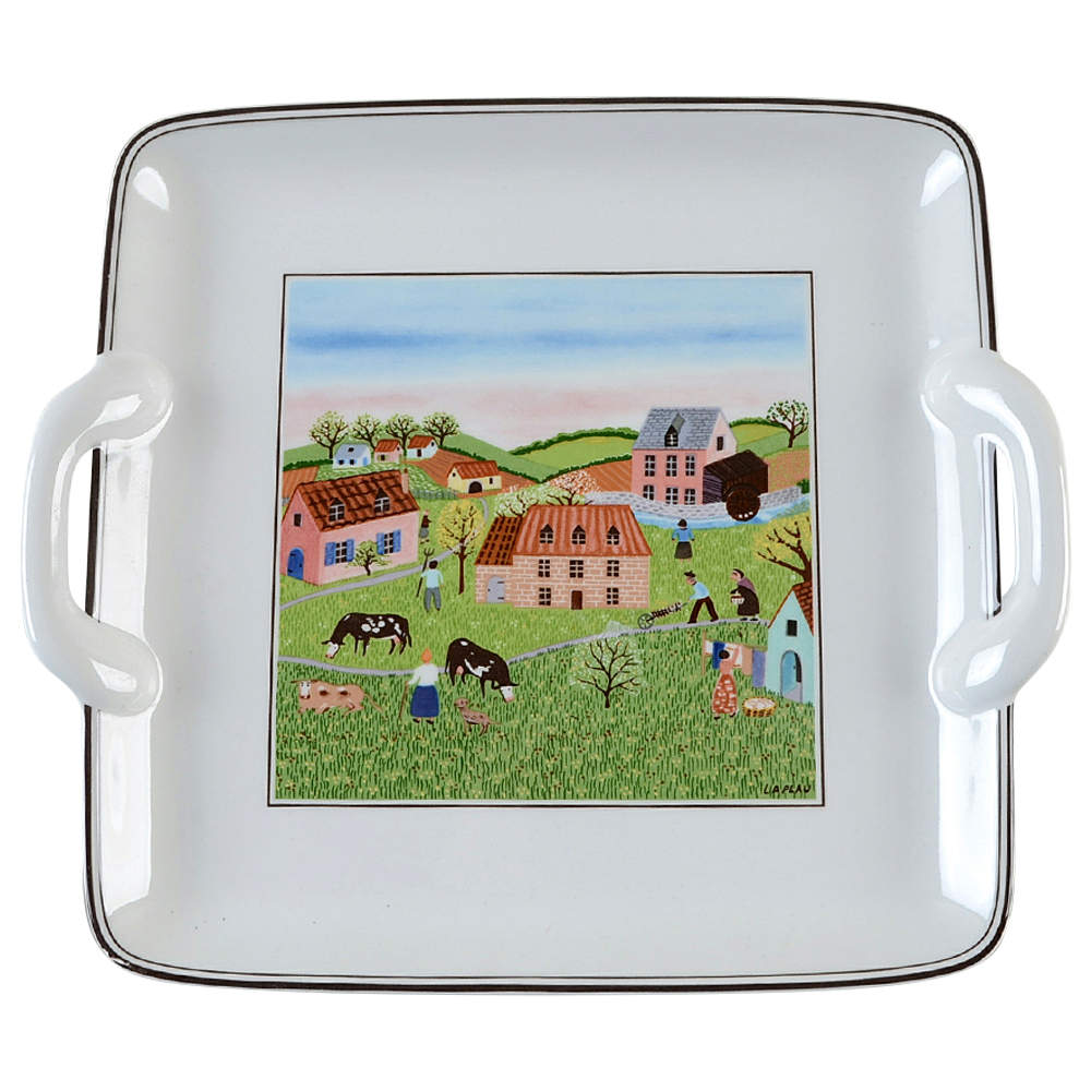 Design Naif Square Handled Cake Plate by Villeroy & Boch-1