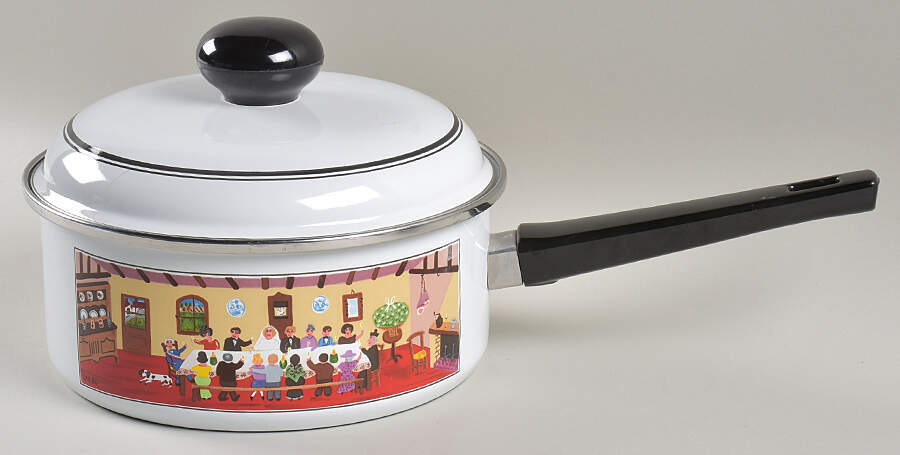 Design Naif 3 Quart Covered Metal Saucepan by Villeroy & Boch-1