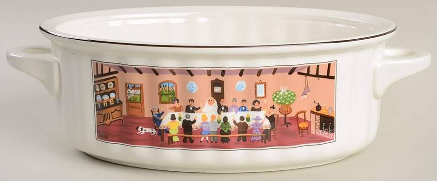 Design Naif 3 Qt Oval Covered Casserole No Lid by Villeroy & Boch-1
