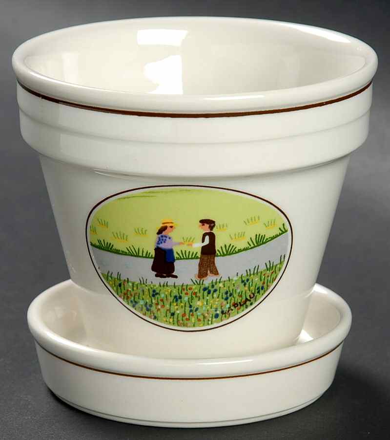 Design Naif 2" Flower Pot & Underplate by Villeroy & Boch-1