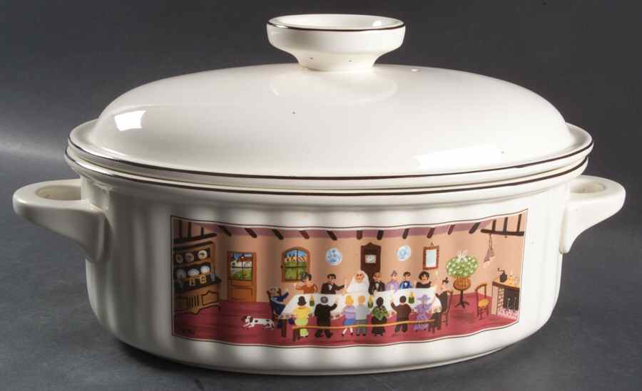 Design Naif 3 Quart Oval Covered Casserole by Villeroy & Boch-1
