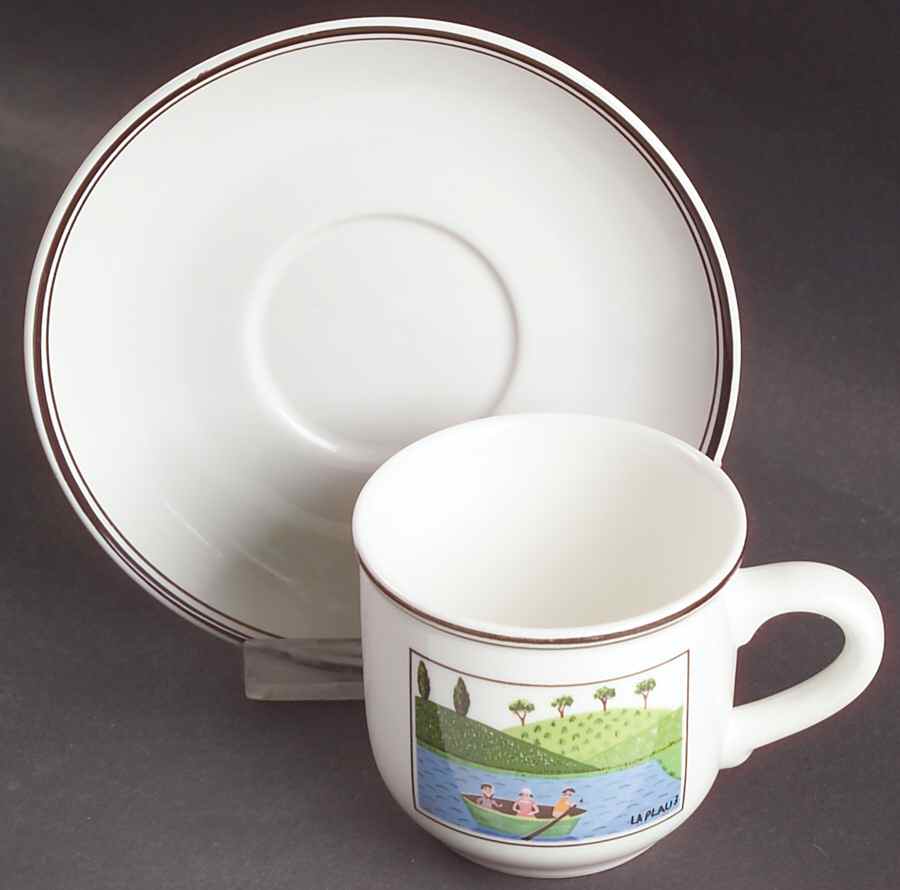 Design Naif Flat Demitasse Cup & Saucer Set by Villeroy & Boch-1