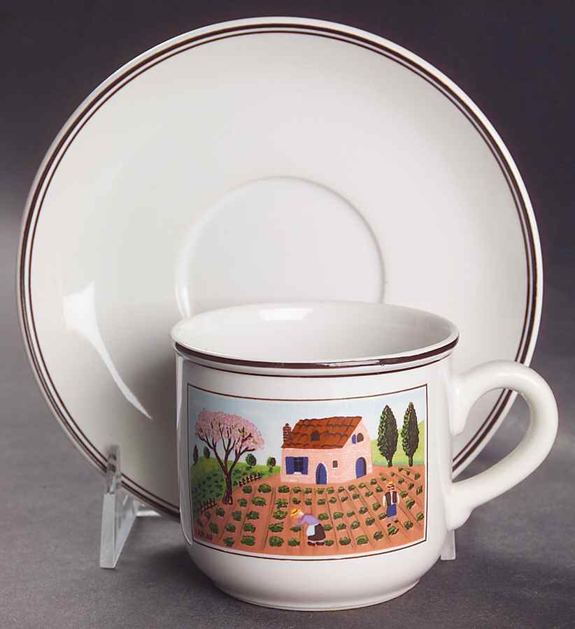 Design Naif Flat Demitasse Cup & Saucer Set by Villeroy & Boch-1
