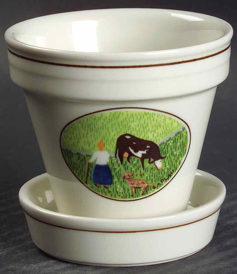 Design Naif 2" Flower Pot & Underplate by Villeroy & Boch-1