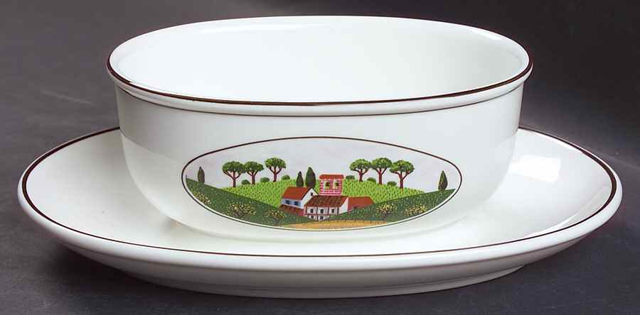 Design Naif Gravy Boat with Attached Underplate by Villeroy & Boch-1