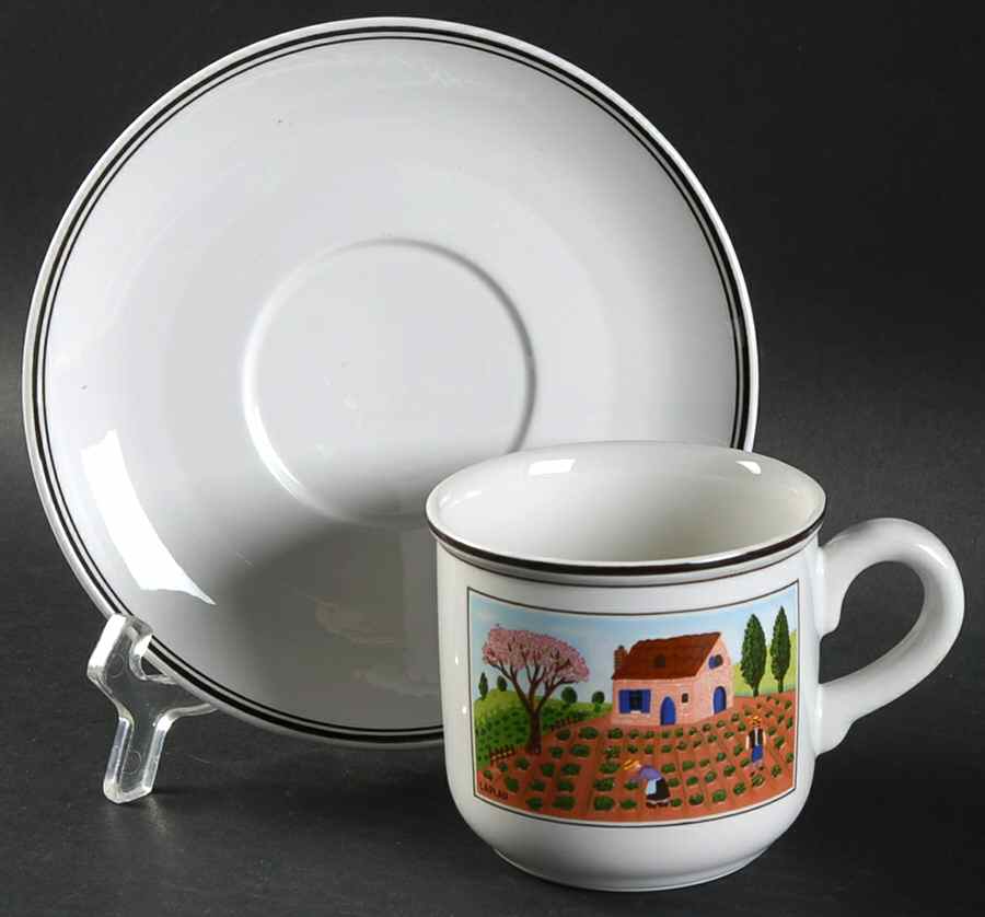 Design Naif Flat Cup & Saucer Set by Villeroy & Boch-1