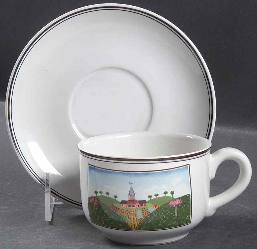 Design Naif Flat Cup & Saucer Set by Villeroy & Boch-1