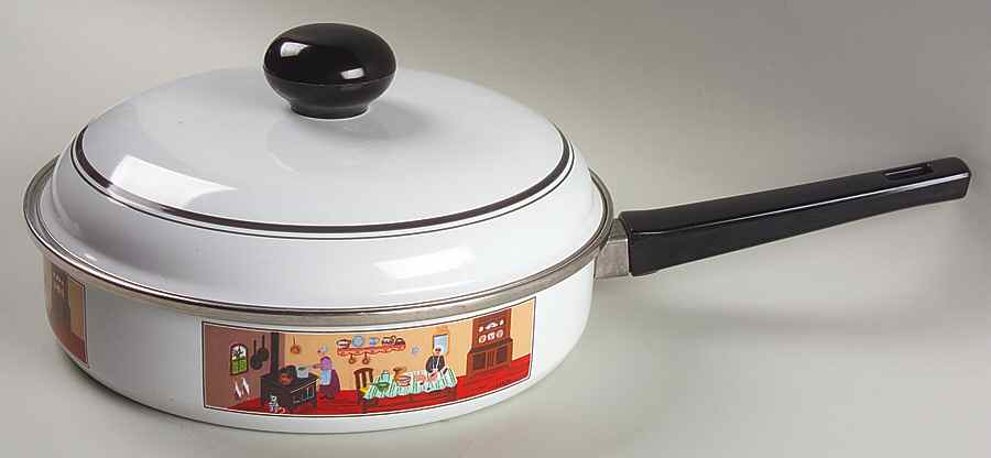 Design Naif 10" Metal Skillet & Lid by Villeroy & Boch-1