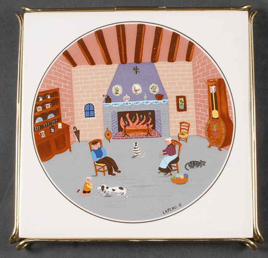 Design Naif Square Tea Tile with Metal Frame by Villeroy & Boch-1