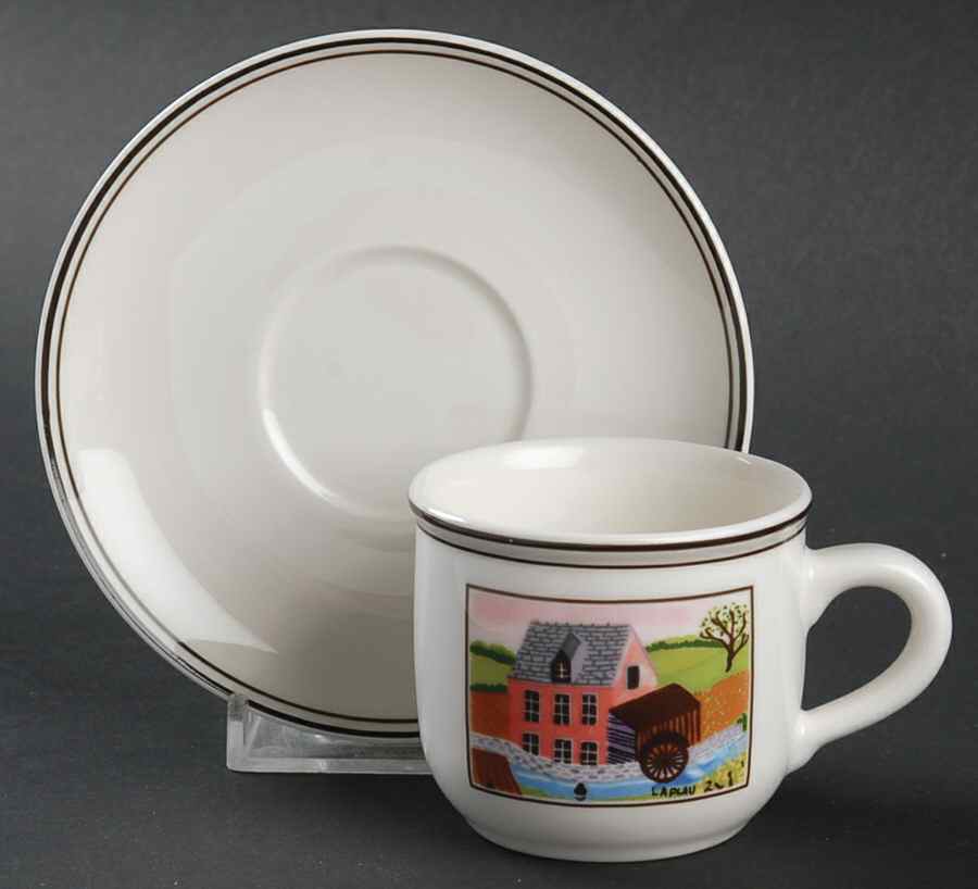 Design Naif Flat Demitasse Cup & Saucer Set by Villeroy & Boch-1
