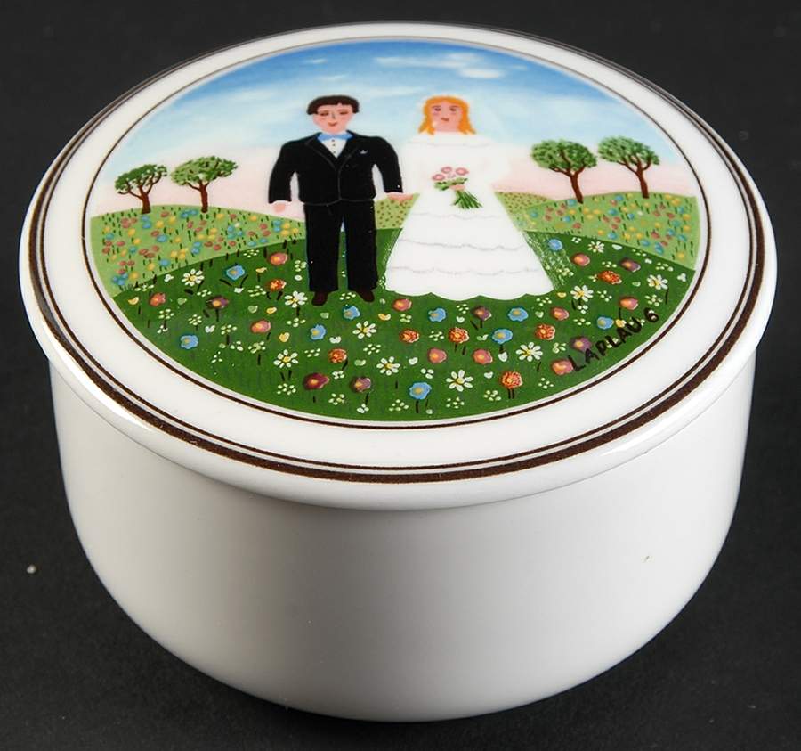 Naif Wedding 3" Candy Box & Lid by Villeroy & Boch-1
