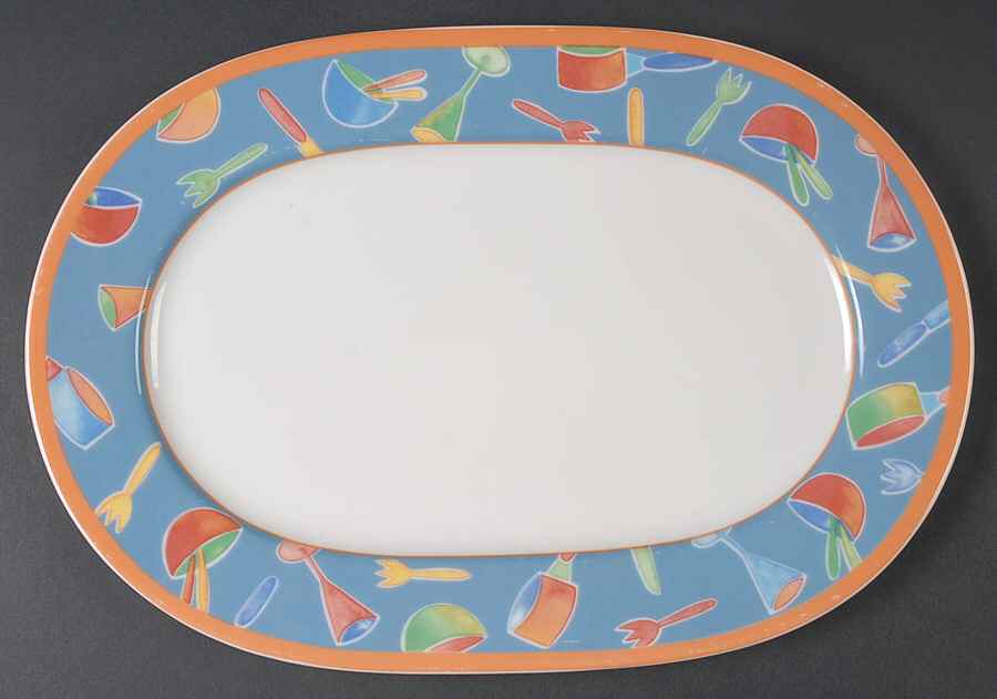 Desco 13" Oval Serving Platter by Villeroy & Boch-1