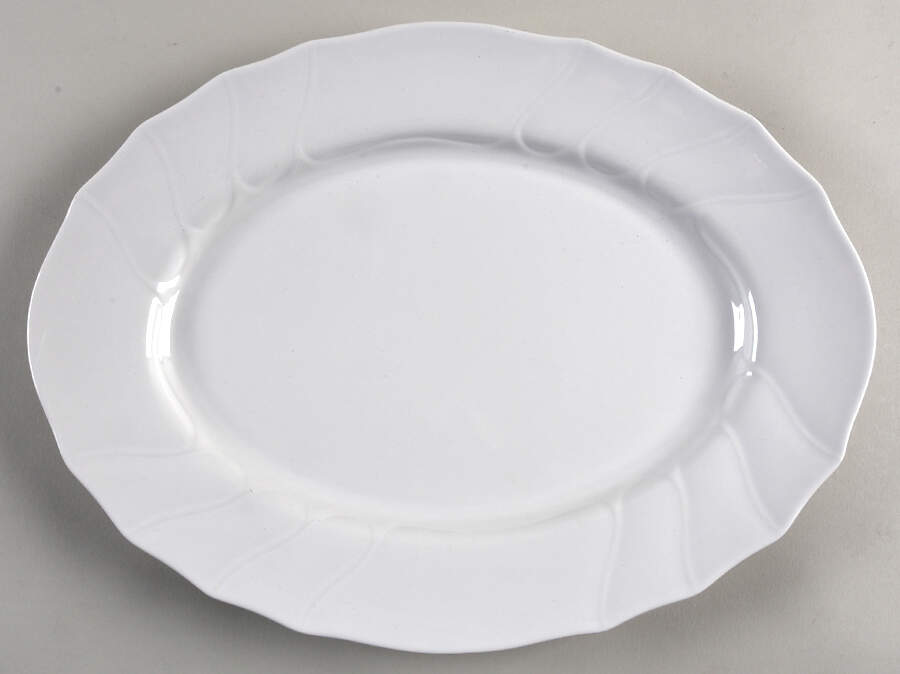 Diamant (White) 14" Oval Serving Platter by Villeroy & Boch-1