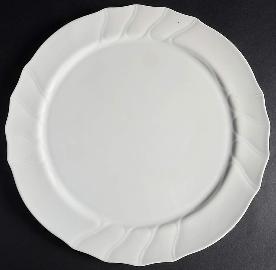 Diamant (White) 13" Chop Plate (Round Platter) by Villeroy & Boch-1