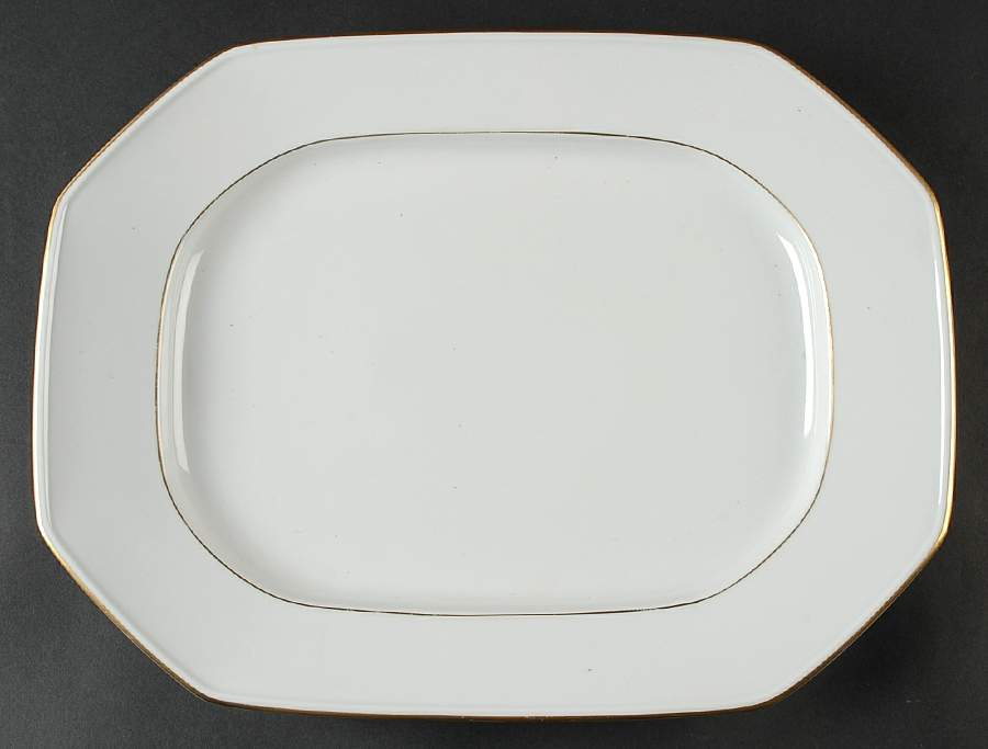 Facette Gold 14" Oval Serving Platter by Villeroy & Boch-1