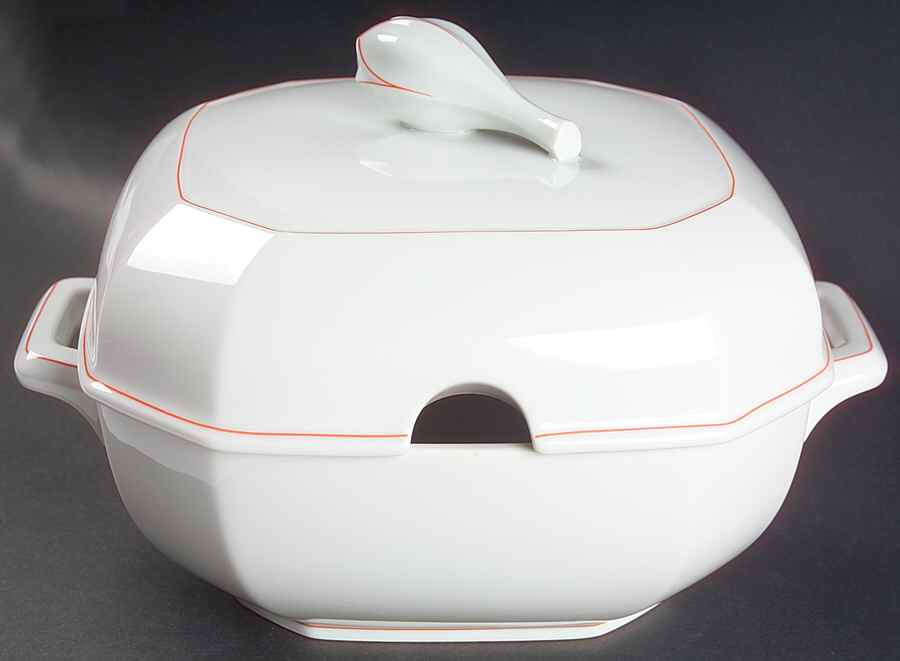 Facette Rouge Tureen &  Lid by Villeroy & Boch-1