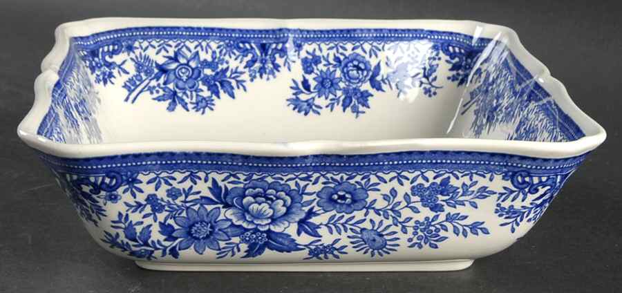 Fasan Blue 8" Square Vegetable Bowl by Villeroy & Boch-1