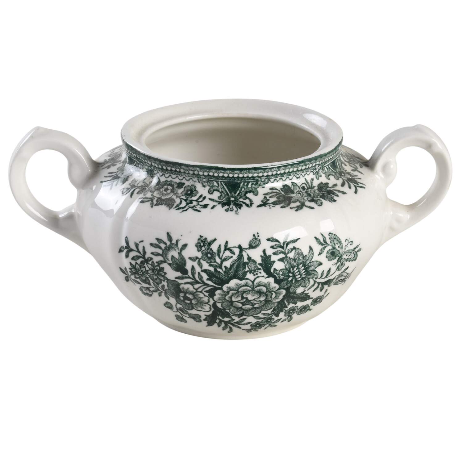 Fasan Green Sugar Bowl No Lid by Villeroy & Boch-1
