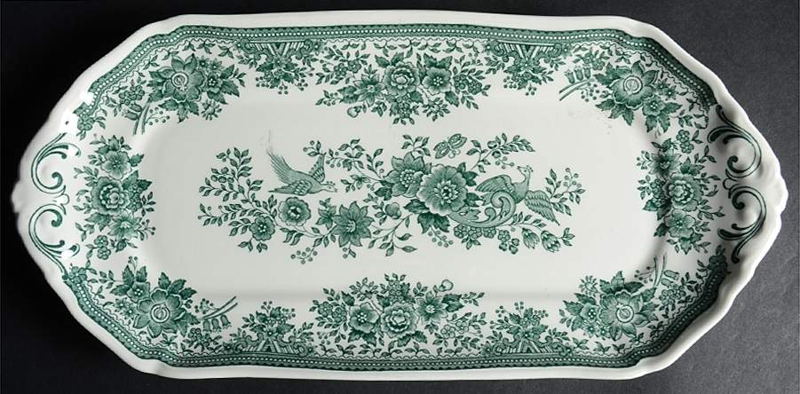 Fasan Green Large Sandwich Tray by Villeroy & Boch-1