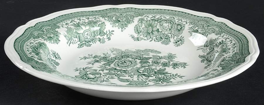 Fasan Green Rim Soup Bowl by Villeroy & Boch-1