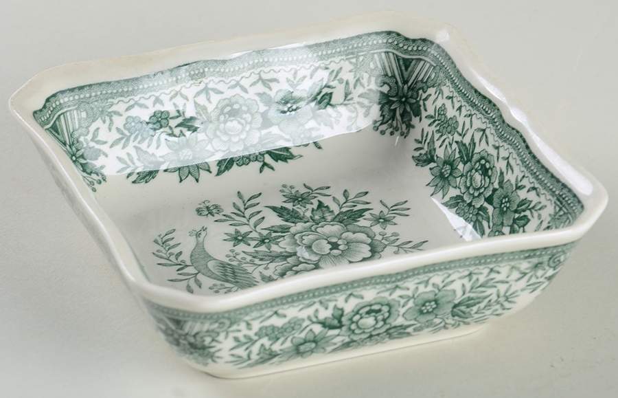 Fasan Green Square Fruit/Dessert (Sauce) Bowl by Villeroy & Boch-1