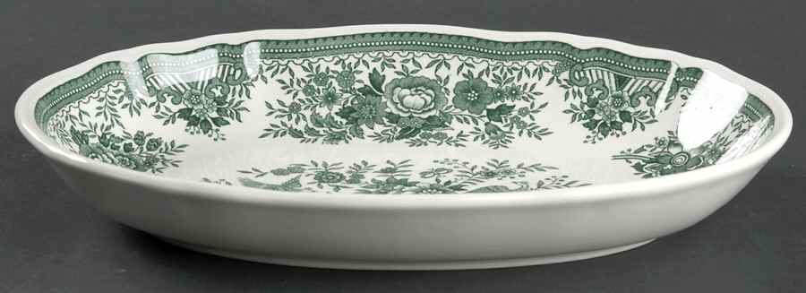 Fasan Green 11" Oval Vegetable Bowl by Villeroy & Boch-1