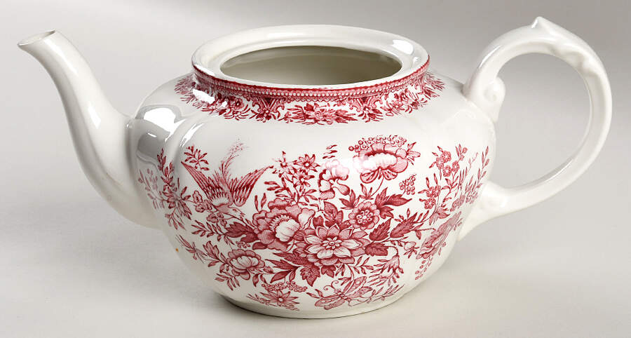 Fasan Red Individual Teapot No Lid by Villeroy & Boch-1