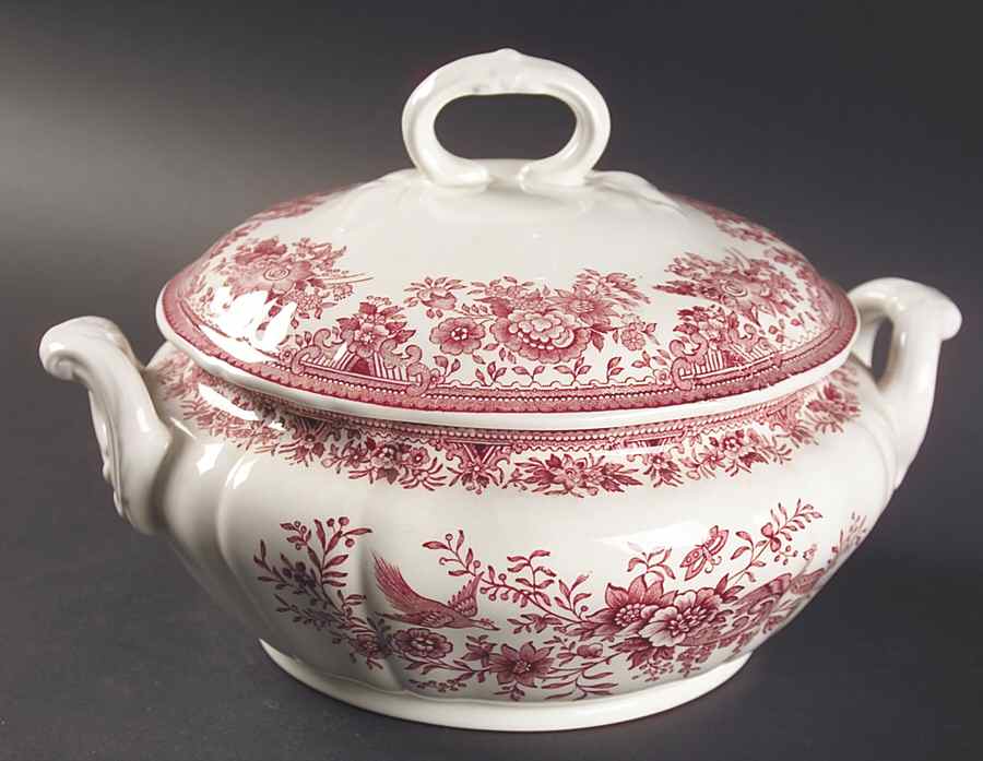 Fasan Red Round Covered Vegetable by Villeroy & Boch-1