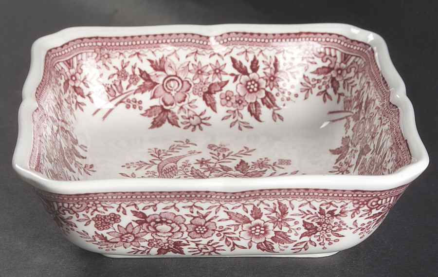 Fasan Red 6" Square Vegetable Bowl by Villeroy & Boch-1
