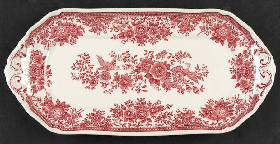 Fasan Red Large Sandwich Tray by Villeroy & Boch-1