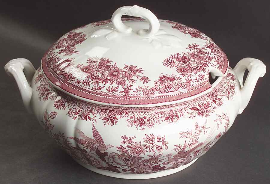 Fasan Red Tureen &  Lid by Villeroy & Boch-1