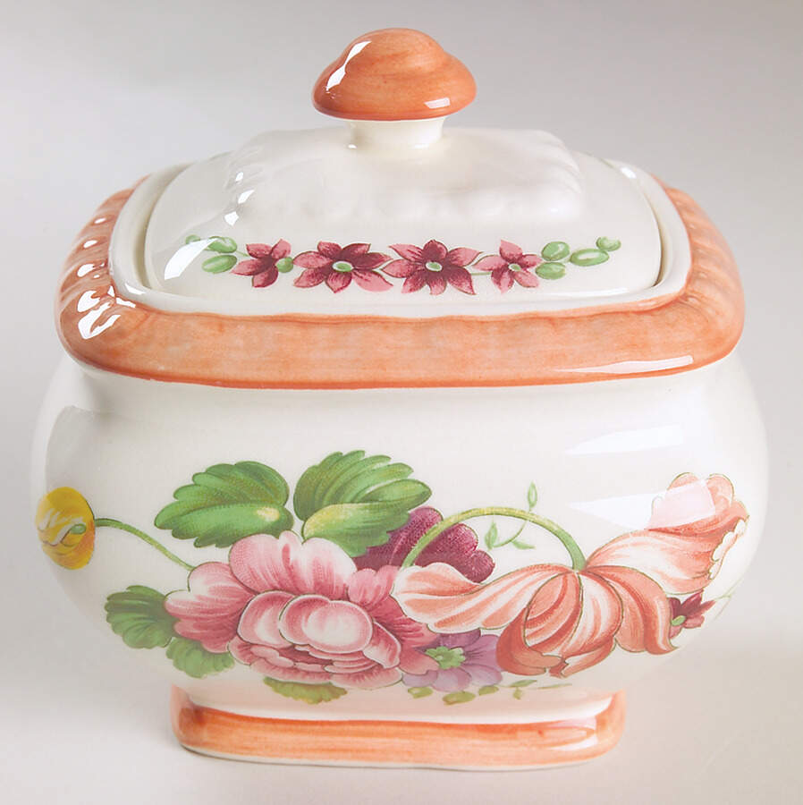 Fiorello Sugar Bowl & Lid by Villeroy & Boch-1