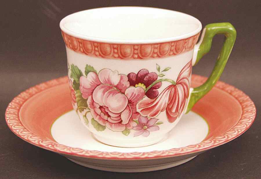 Fiorello Flat Demitasse Cup & Saucer Set by Villeroy & Boch-1