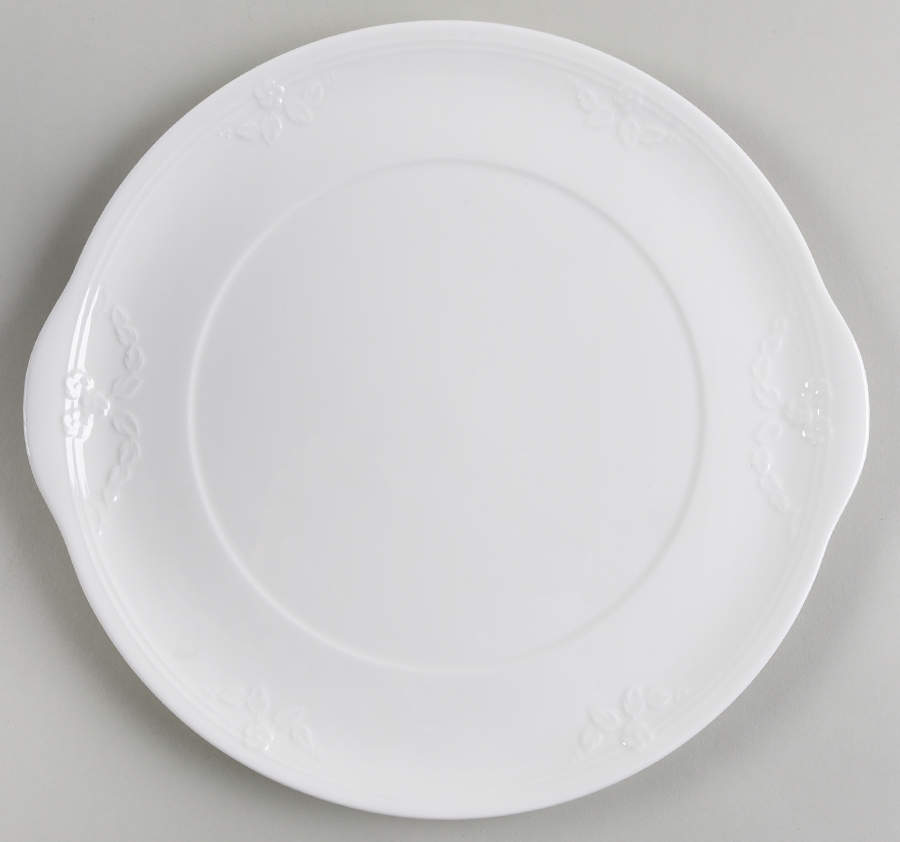 Fiori Weiss Handled Cake Plate by Villeroy & Boch-1