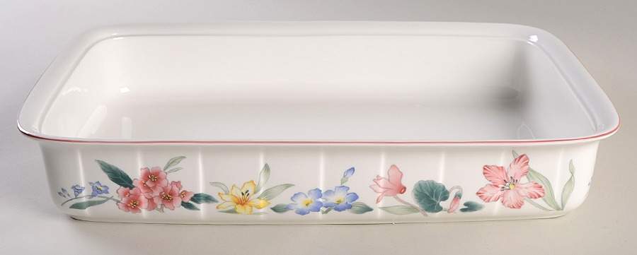 Flora Bella 14" Rectangular Baker by Villeroy & Boch-1
