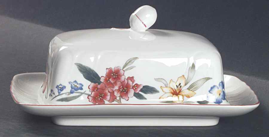 Flora Bella Square Covered Butter by Villeroy & Boch-1
